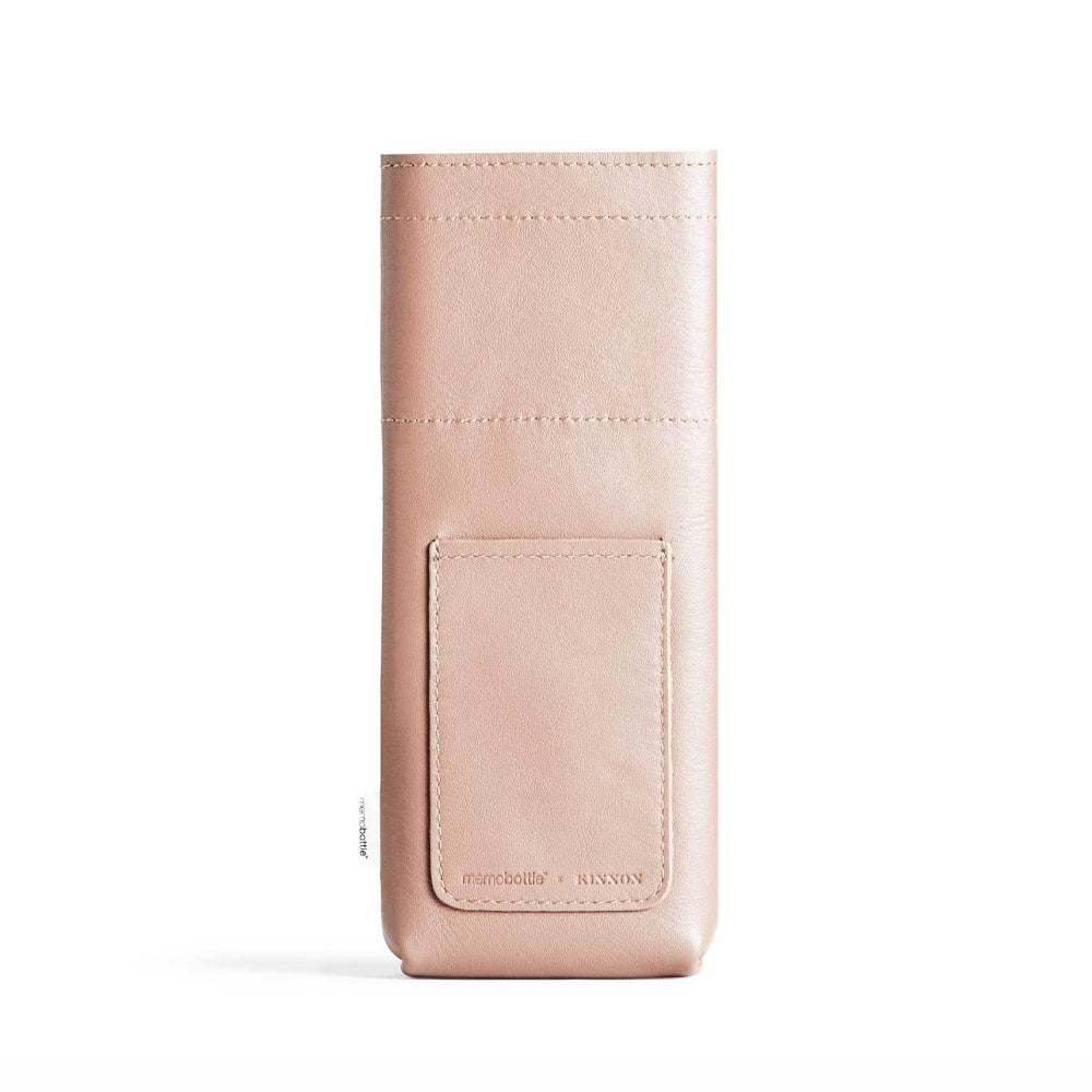 MEMOBOTTLE Leather Water Bottle Sleeve Slim - Nude