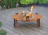 ALFRED RIESS Stromboli Large Steel Fire Pit w/ Hanging Grill Grate - Bundle