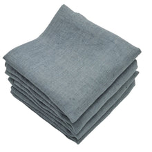 Load image into Gallery viewer, MARC OLIVER Mid Grey Pure Linen Napkins 50cm x 50cm French Flax Cloth - 4 Pack **CLEARANCE**