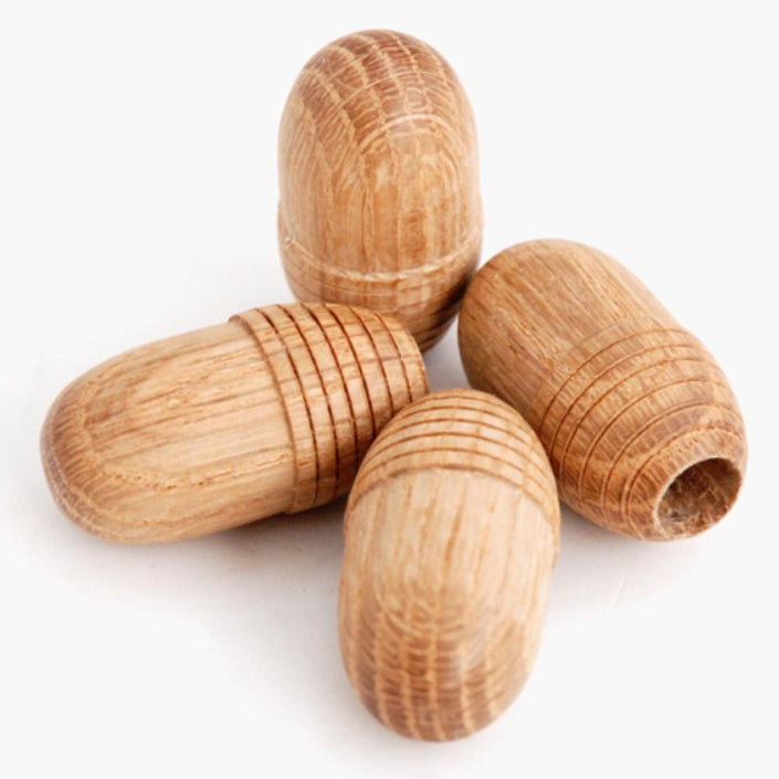 NUTSCENE® SCOTLAND Wooden Oak Cane Toppers - SET OF 4