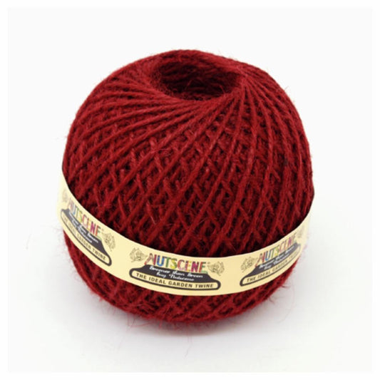 NUTSCENE SCOTLAND Twine Ball Small - Wine Red