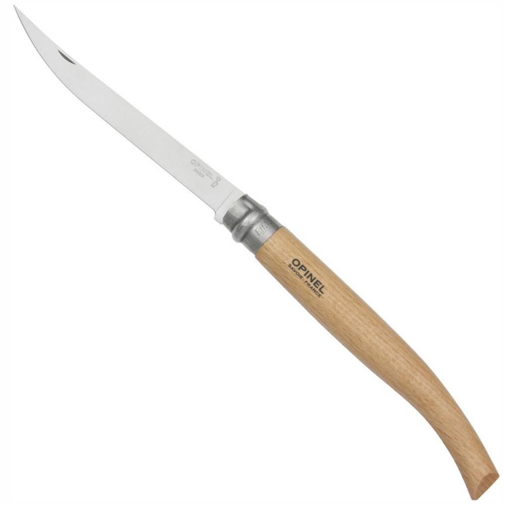 OPINEL N°15 Slim Folding Knife, Filleting - Beechwood