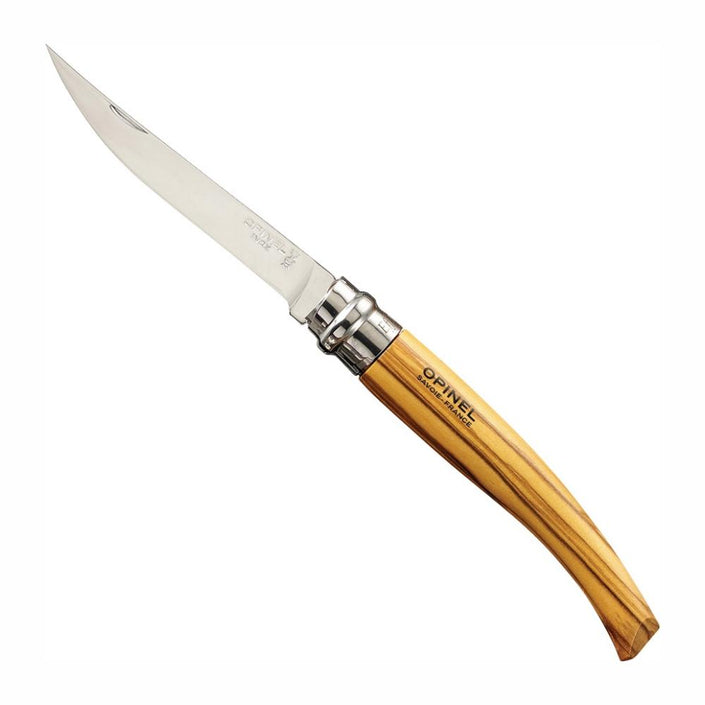 OPINEL N°10 Slim Folding Knife, Olivewood