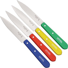 Load image into Gallery viewer, OPINEL Essentials N°112 Paring Knife Four Piece Set - Classic (Classic Colours) OP01233