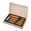 OPINEL Ten Piece Folding Knife Set - Stainless Steel / Beech OP01311