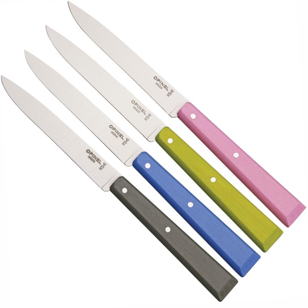 Load image into Gallery viewer, OPINEL N°125 &#39;Bon Appetit&#39; Table Knife 4 Piece Set (Champagne)