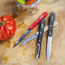 Load image into Gallery viewer, OPINEL Essentials 4 piece Kitchen / Knife Set - Red/Black (Loft)