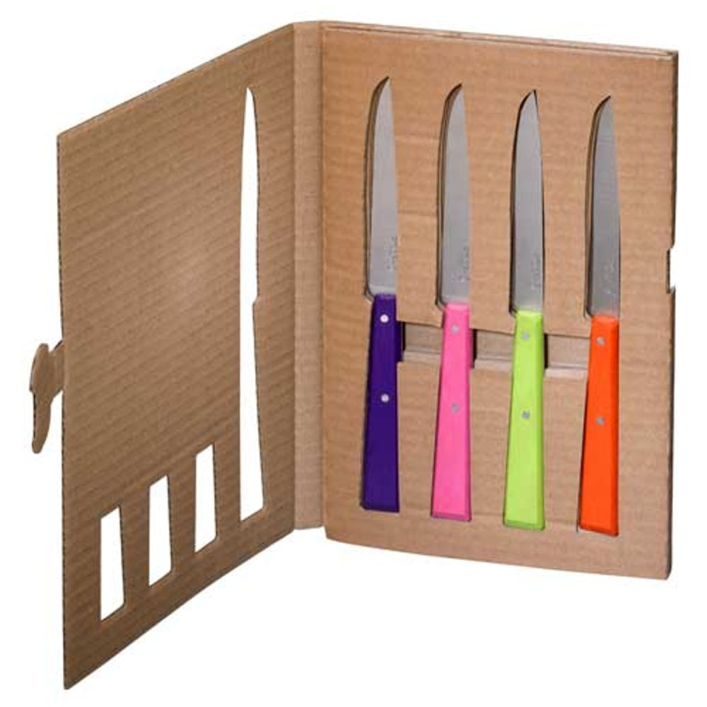 Load image into Gallery viewer, OPINEL N°125 &#39;Bon Appetit&#39; Table Knife 4 Piece Set (Pop Colours)