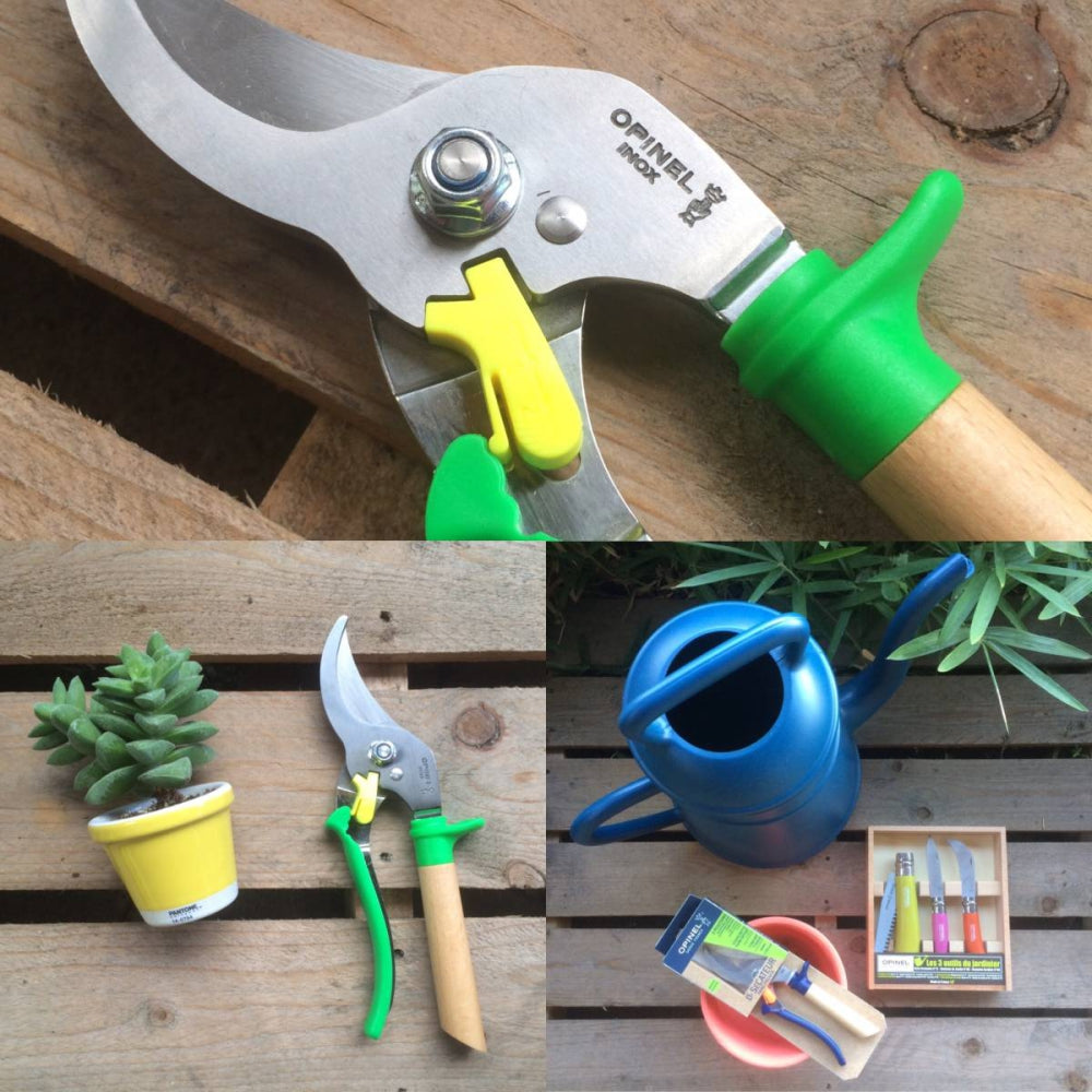 Load image into Gallery viewer, OPINEL Hand Pruner / Secateurs - Green Meadow