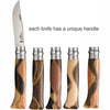 OPINEL N08 Chaperon Folding Knife - Fine Marquetry Handle