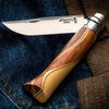 OPINEL N08 Chaperon Folding Knife - Fine Marquetry Handle