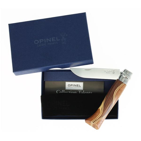 Load image into Gallery viewer, OPINEL N°08 Chaperon Folding Knife - Fine Marquetry Handle