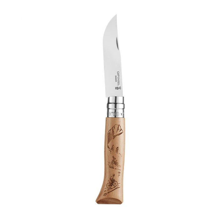 OPINEL N°8 Folding Engraved - Cyclist
