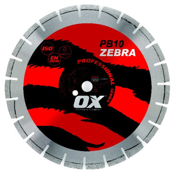 OX Pro PB10 Zebra Abrasive/General Purpose Segmented Diamond Blade