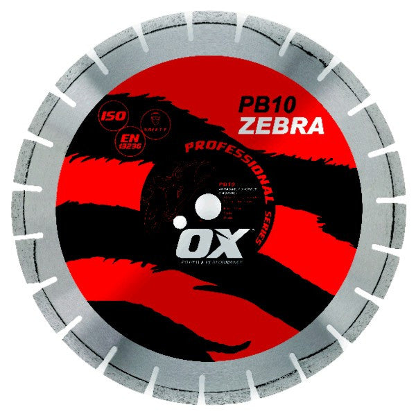 Load image into Gallery viewer, OX Pro PB10 Zebra Abrasive/General Purpose Segmented Diamond Blade