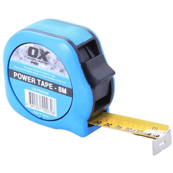 OX Pro Power Tape Measure - 8m
