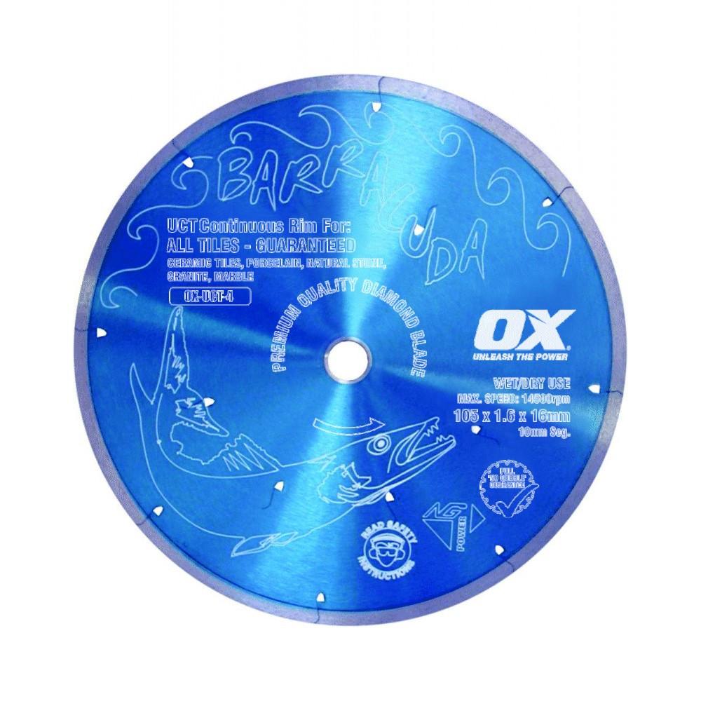 Load image into Gallery viewer, OX BARRACUDA UCT Continuous Tiling Rim Diamond Blade