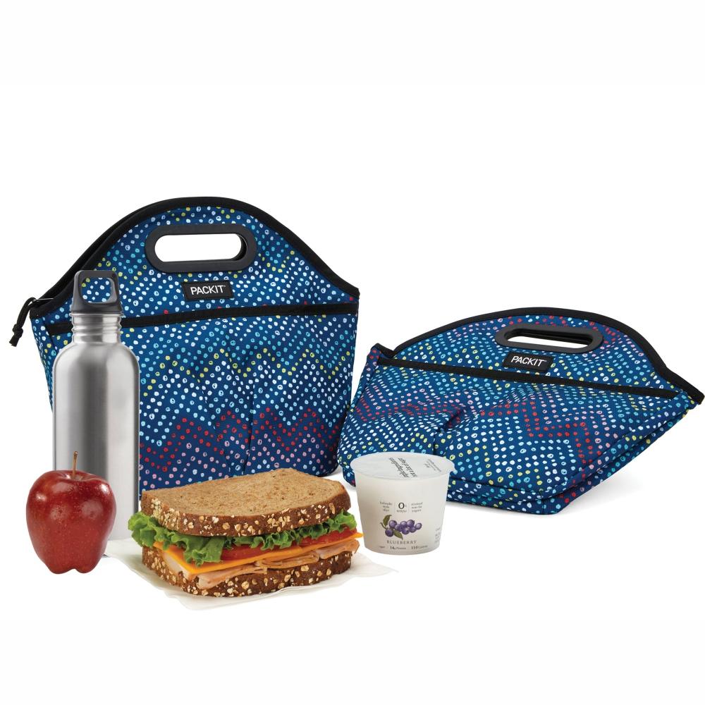 PACKIT® Freezable Traveller Lunch Bag - Dottie Chevron
