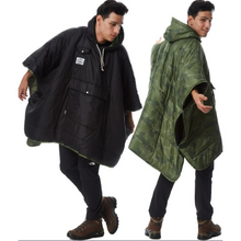 Load image into Gallery viewer, POLER Reversible Poncho - Furry Camo
