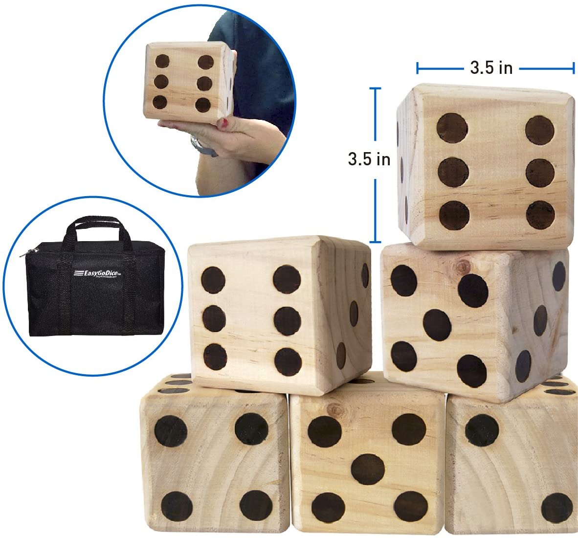 Load image into Gallery viewer, REFINERY &amp; CO Wooden Oversized Dice