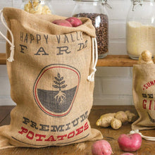 Load image into Gallery viewer, RETRO KITCHEN Produce Hessian Sack - Potatoes