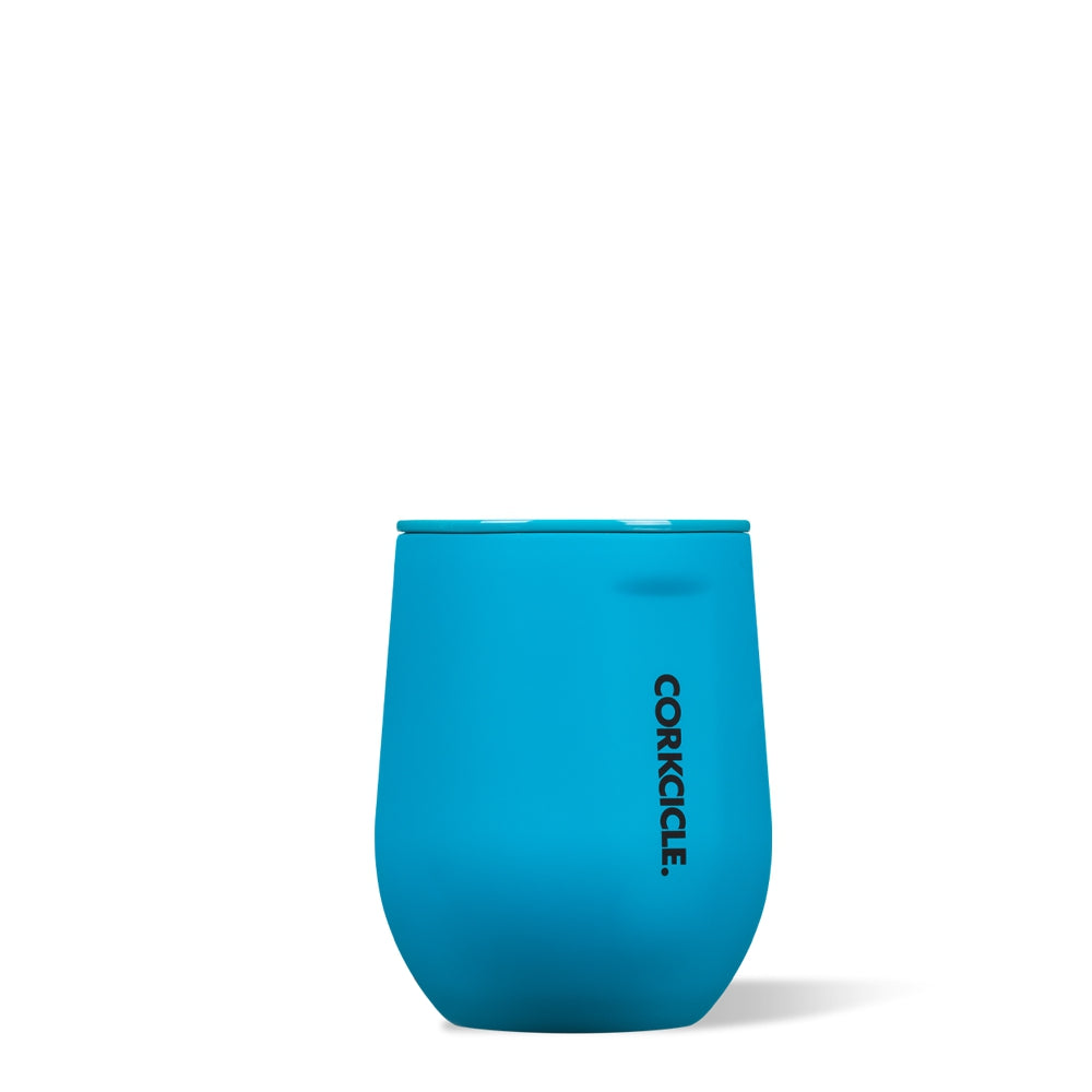 Load image into Gallery viewer, CORKCICLE Stainless Steel Insulated Stemless 12oz  (355ml) - Neon Blue **CLEARANCE**