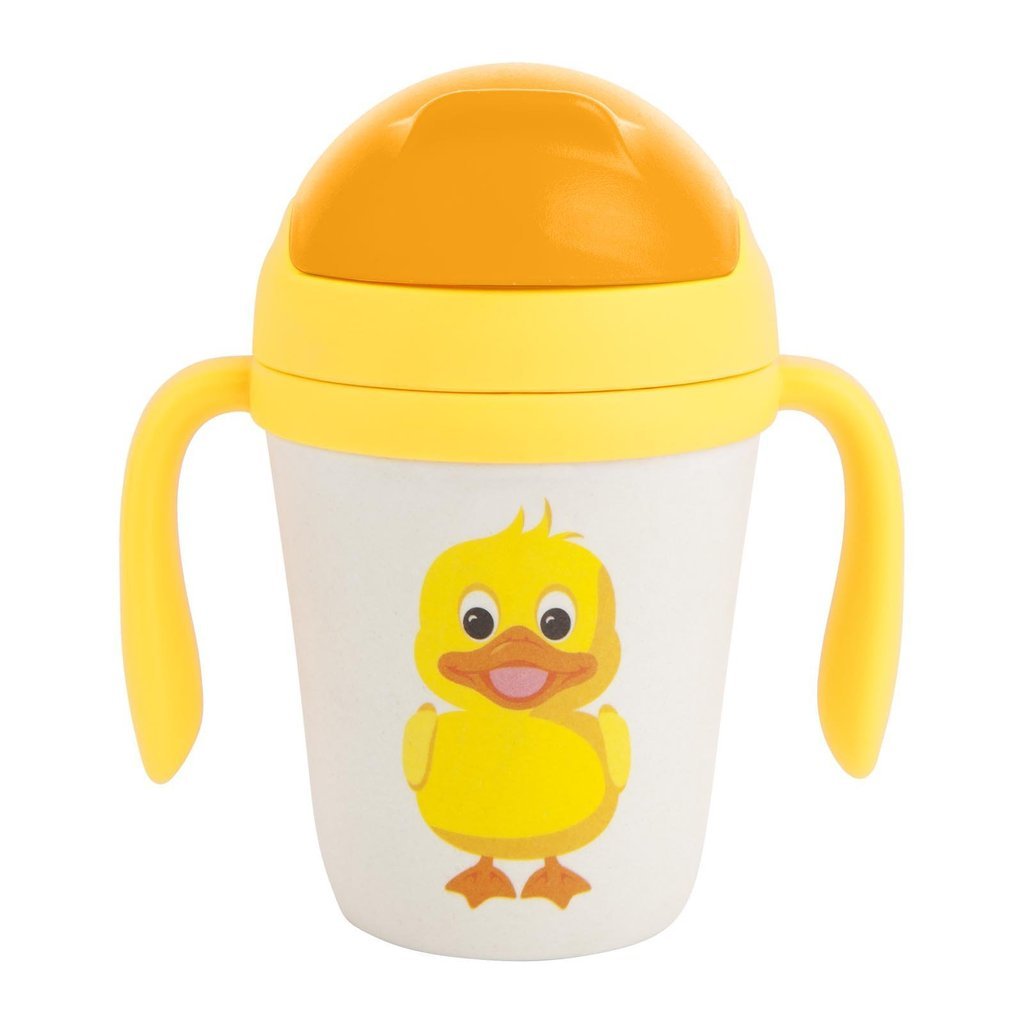 Load image into Gallery viewer, SUNNYLIFE NO PLASTIC FANTASTIC Eco Sippy Cup - Ducky **Limited Stock**