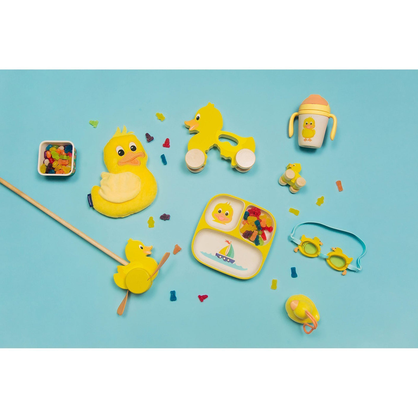 Load image into Gallery viewer, SUNNYLIFE NO PLASTIC FANTASTIC Eco Sippy Cup - Ducky **Limited Stock**