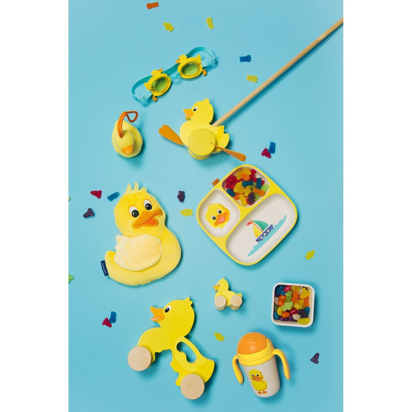 Load image into Gallery viewer, SUNNYLIFE NO PLASTIC FANTASTIC Eco Sippy Cup - Ducky **Limited Stock**