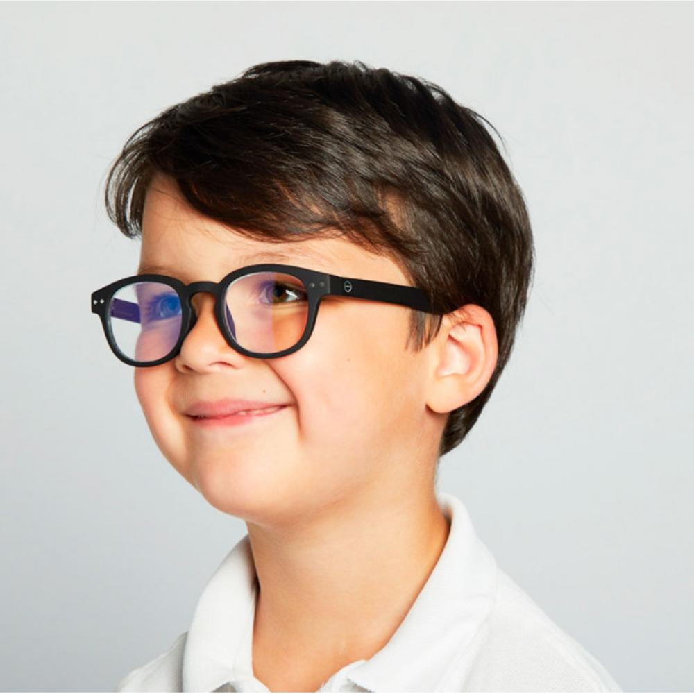 Load image into Gallery viewer, IZIPIZI PARIS SCREEN Glasses Junior Kids STYLE #C - Black (3-10 YEARS)