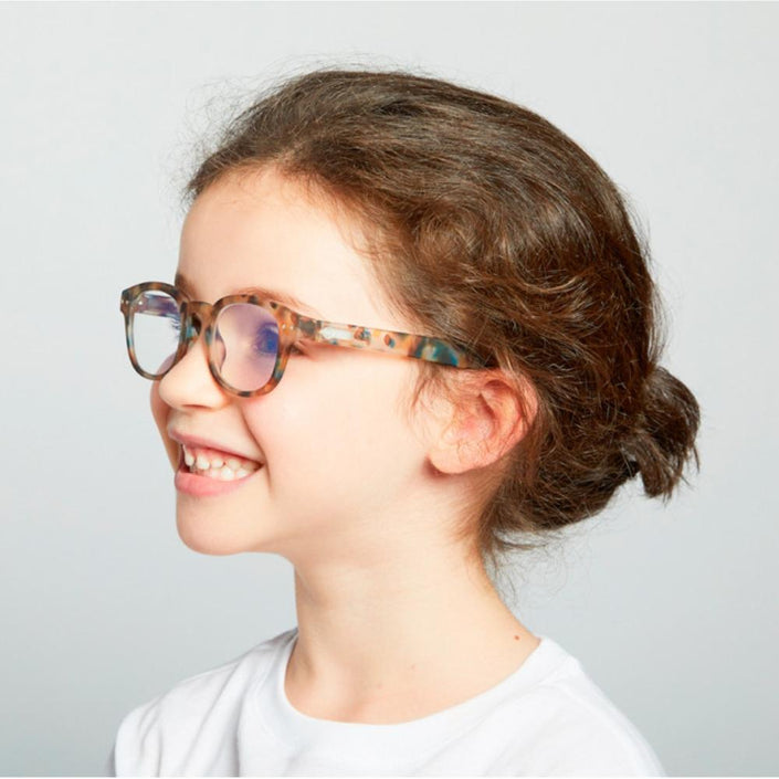IZIPIZI PARIS SCREEN Glasses Junior Kids STYLE #C - Blue Tortoise (3-10 YEARS)