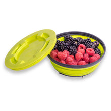 Load image into Gallery viewer, SEA TO SUMMIT X-SEAL &amp; GO Collapsible Food Bowl with Airtight Lid Large 600ml - Lime