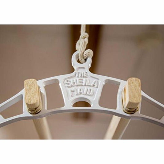 SHEILA MAID Ceiling Clothes Airer 6 Bar - White