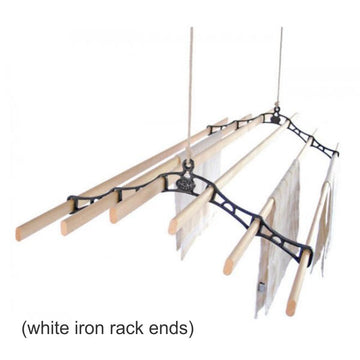 SHEILA MAID Ceiling Clothes Airer 6 Bar - White