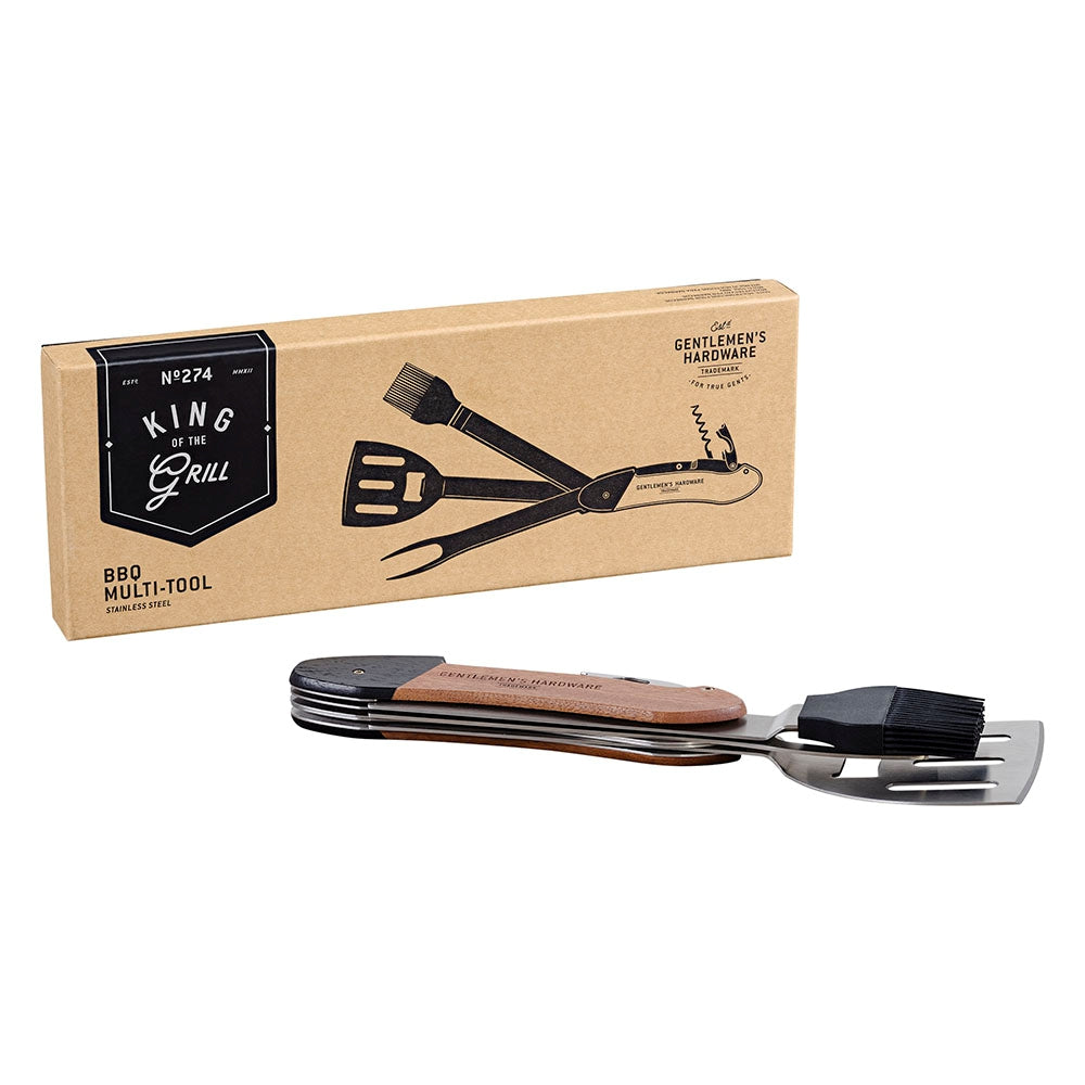 Load image into Gallery viewer, GENTLEMENS HARDWARE BBQ Multi-Tool Acacia Wood &amp; Stainless Steel