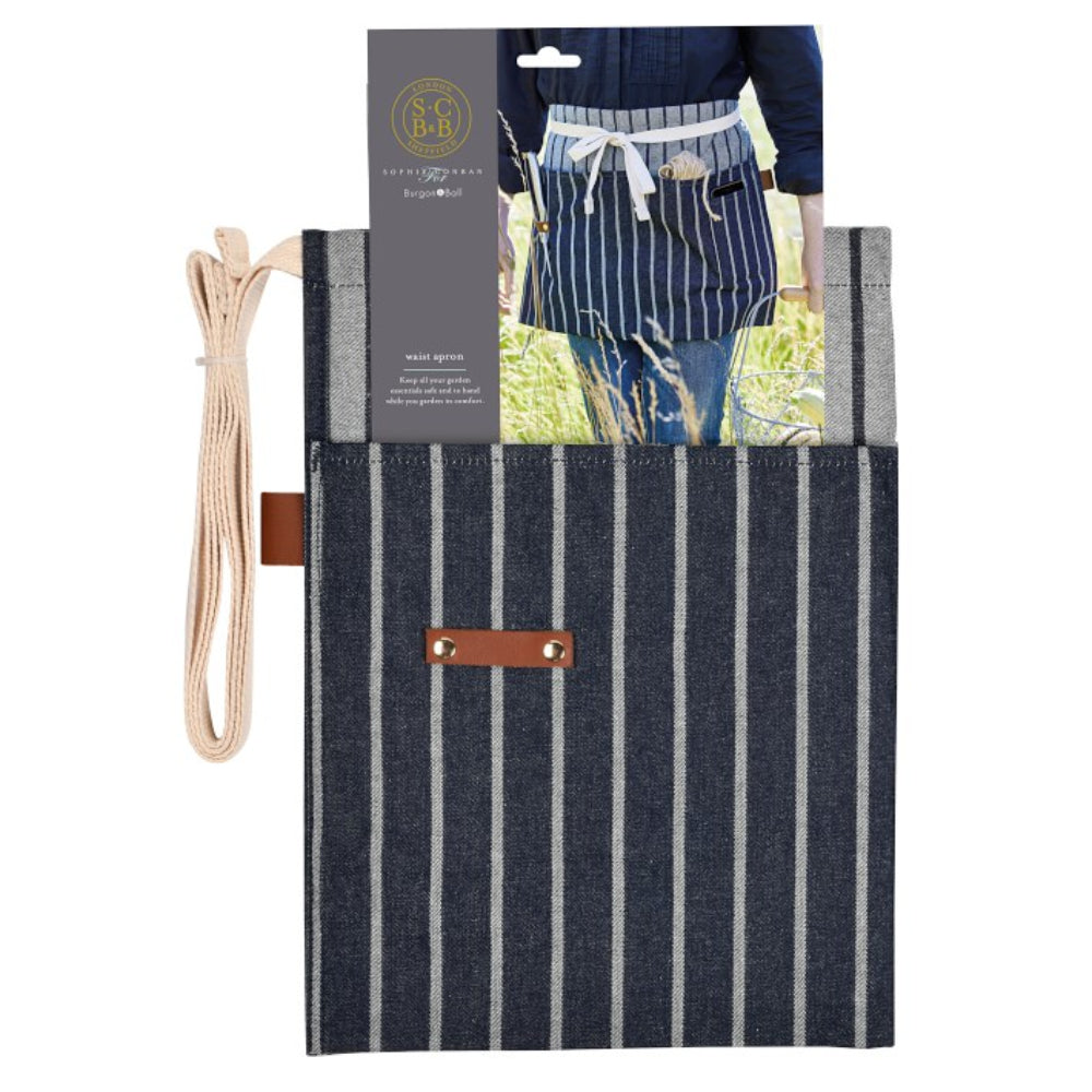 Load image into Gallery viewer, SOPHIE CONRAN &#39;Waist&#39; (Half) Apron - Ticking Stripe