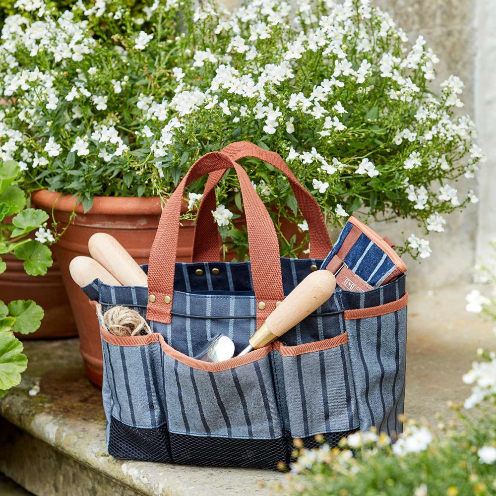 Load image into Gallery viewer, SOPHIE CONRAN Tool Bag - Ticking Stripe Blue