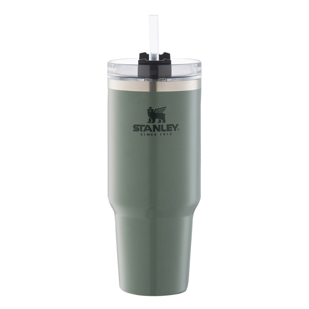 STANLEY ADVENTURE 890ml The Quencher Vacuum Insulated Tumbler - Hammertone Green