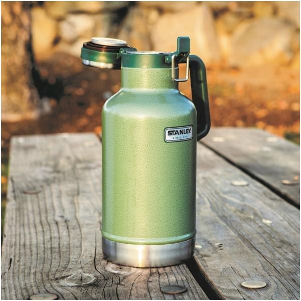 STANLEY CLASSIC 1.9L Easy Pour Insulated Beer Growler - Hammertone Green