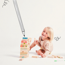Load image into Gallery viewer, SUNNYLIFE Colour-In Jumbling Tower Set - Majorelle
