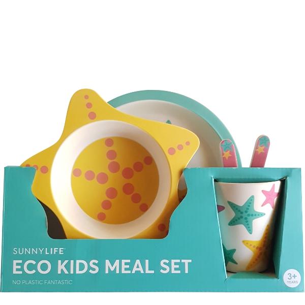 SUNNYLIFE NO PLASTIC FANTASTIC Eco Kid's Meal Set - Star Fish **Limited Stock**