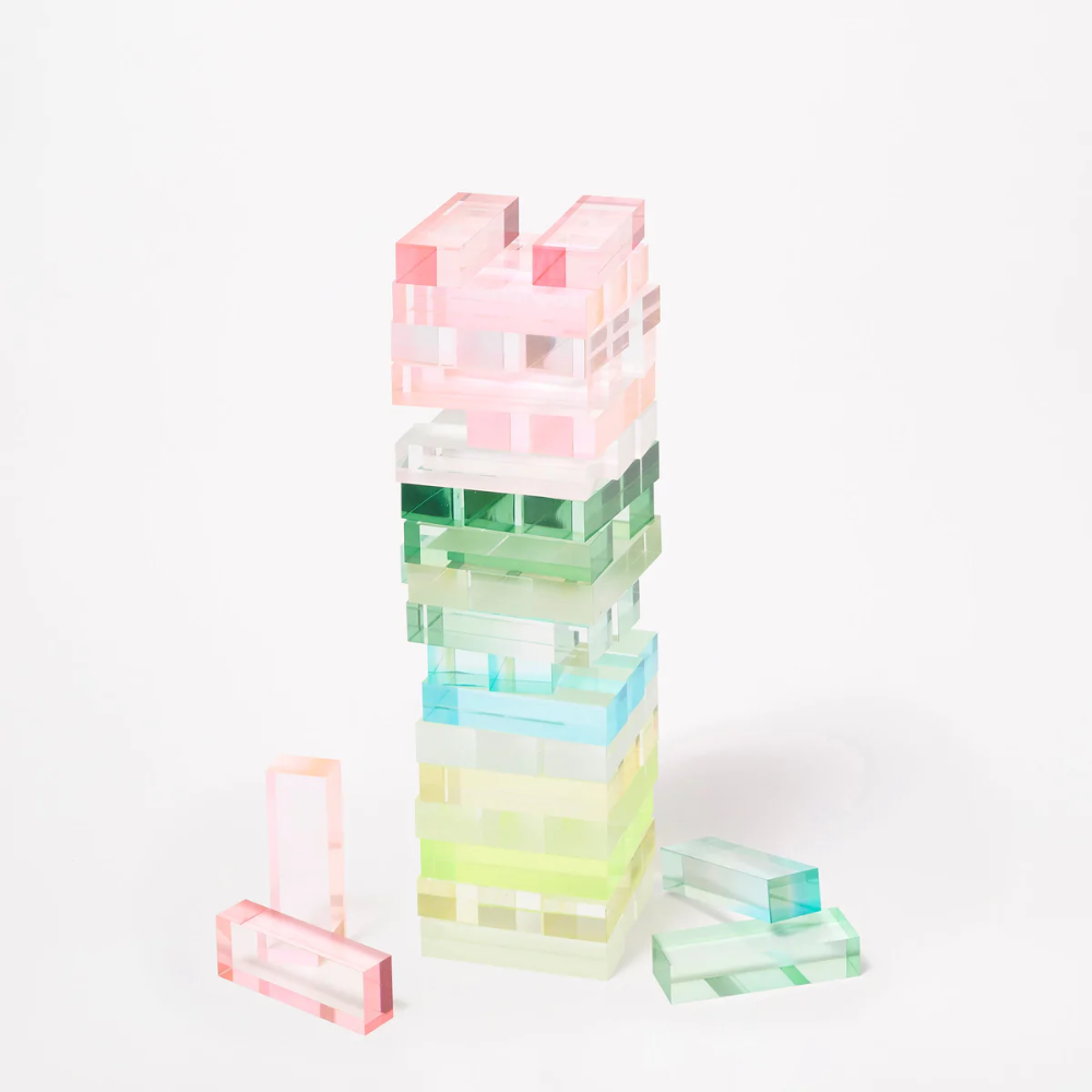 Load image into Gallery viewer, SUNNYLIFE Lucite Jumbling Tower - Aurora