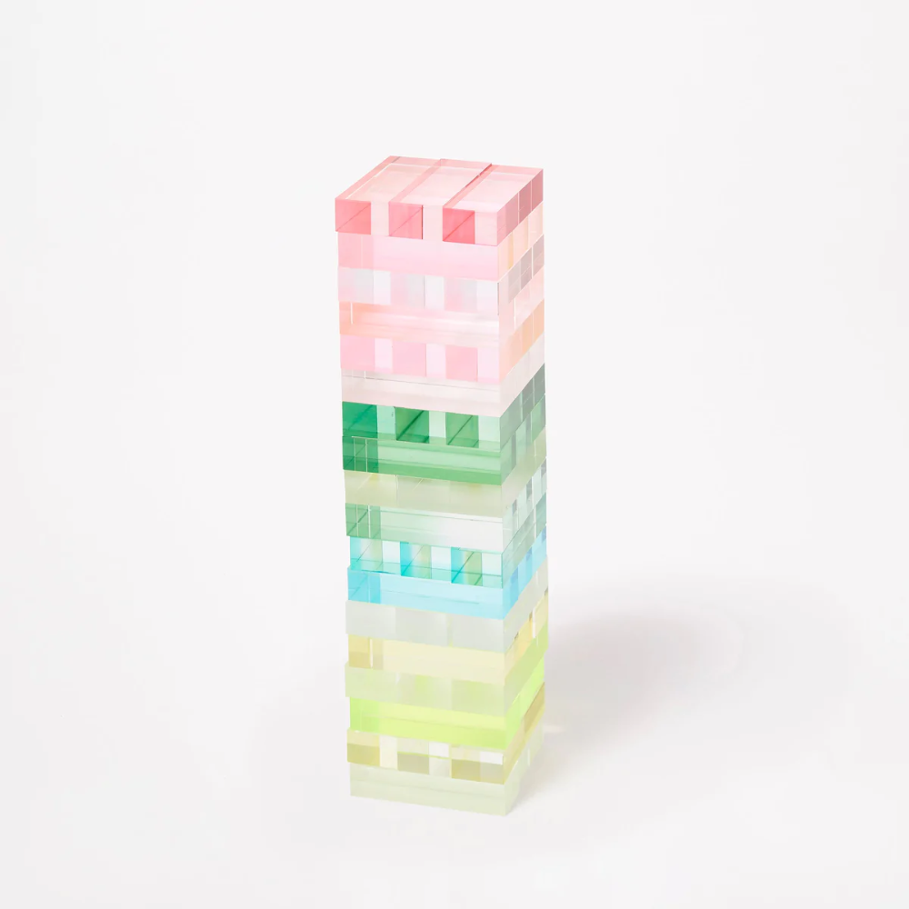 Load image into Gallery viewer, SUNNYLIFE Lucite Jumbling Tower - Aurora