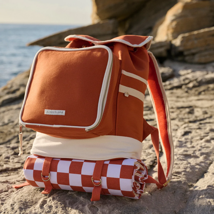 SUNNYLIFE Luxe Picnic Backpack - Terracotta