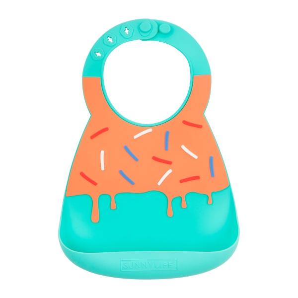 Load image into Gallery viewer, SUNNYLIFE Silicone Ice Cream Baby Bib - Passionfruit