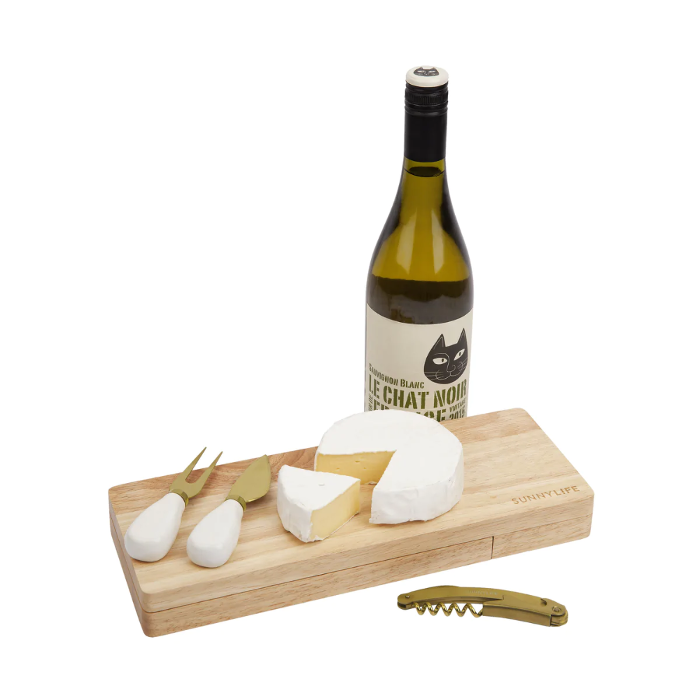 Load image into Gallery viewer, SUNNYLIFE Travel Cheese Set - Natural