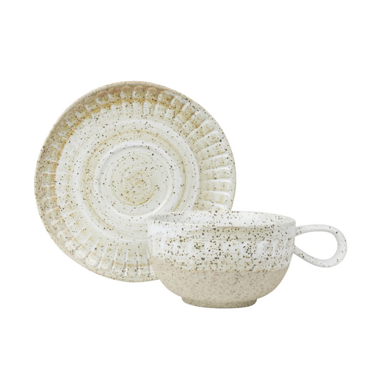 ROBERT GORDON Ceylon Cup & Saucer - White Glaze