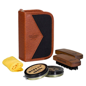 GENTLEMENS HARDWARE Shoe Shine Kit - Charcoal