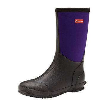SLOGGERS Womens Slush Boots (Black /Plum)