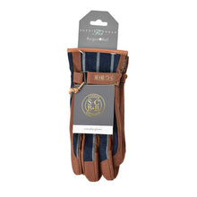 Load image into Gallery viewer, SOPHIE CONRAN Gloves - Ticking Stripe Blue
